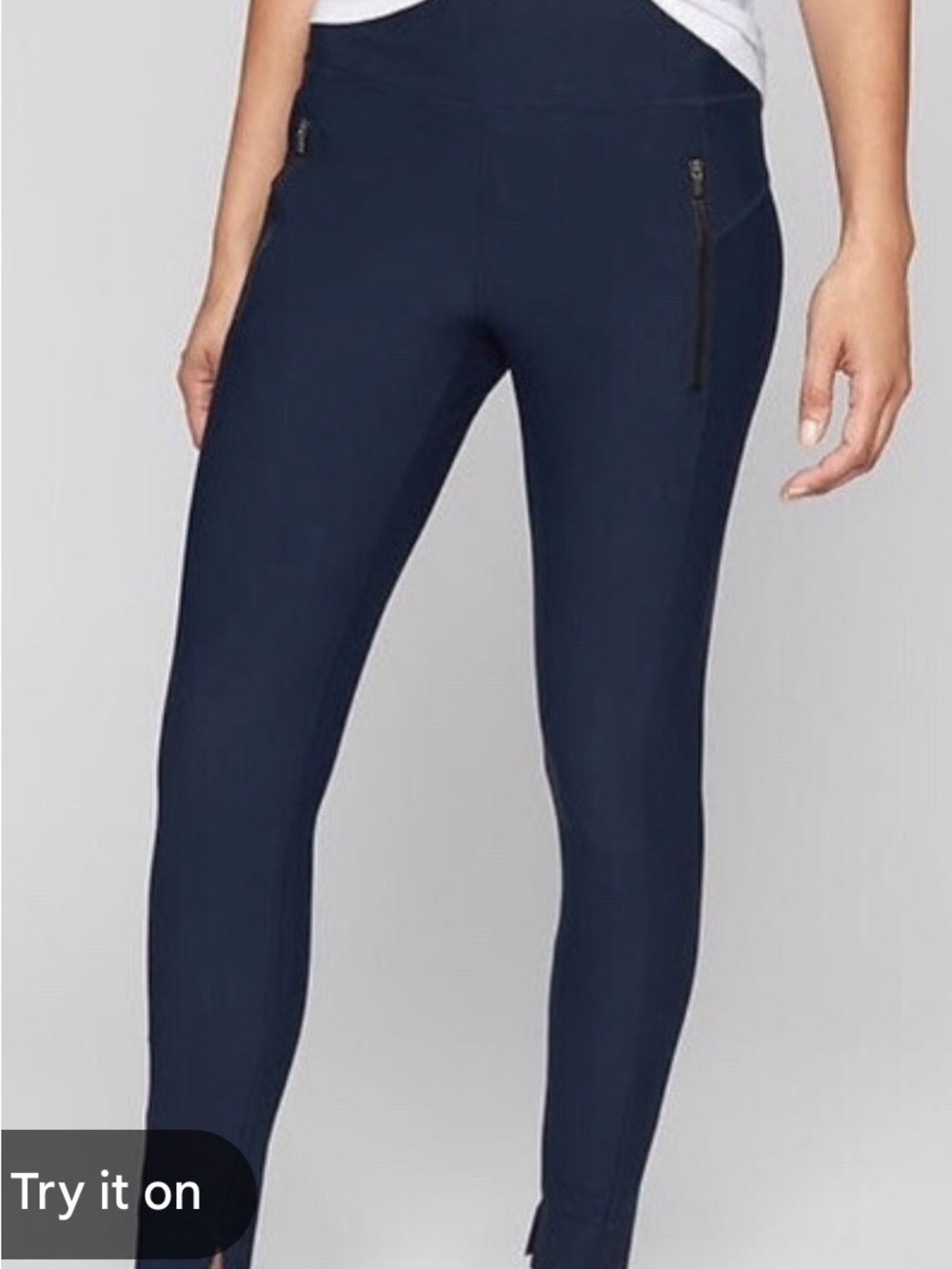 Athleta Stellar Tights Pull on Pants
Navy Blue